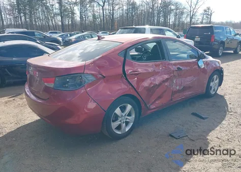 2013 Hyundai Elantra Gls from USA, damaged, VIN 5NPDH4AE5DH412452
